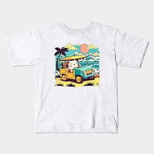 Beach buggy kitty Kids T-Shirt